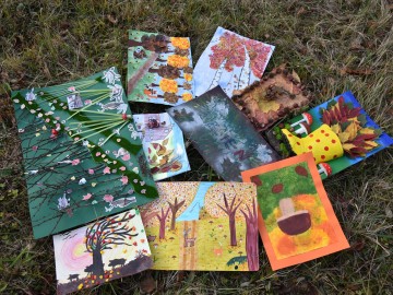 Relacja zdjęciowa z konkursu plastycznego „Barwy jesieni na Wzniesieniach – skarby lasu”, 